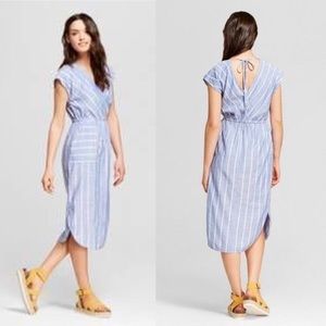 Universal Thread blue and white striped dress
